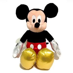 Disney TY Sparkle Mickey Mouse Plush Beanie Baby Metallic Stuffies Sparkly Shiny